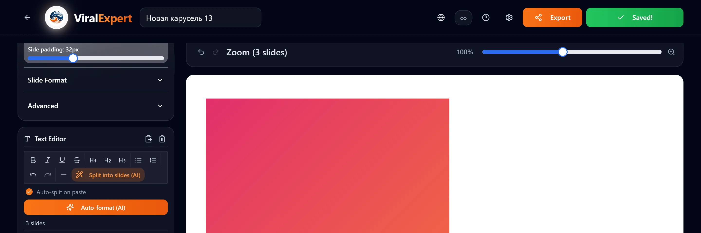 Zoom and undo
