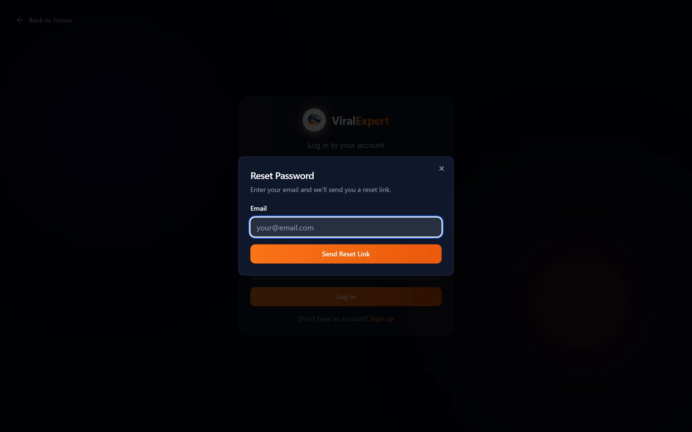 Forgot your password